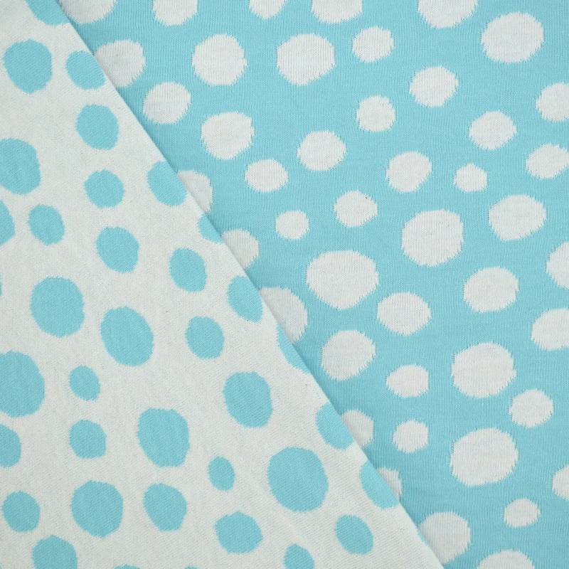 Jacquard Jersey Albstoffe Hamburger Liebe Queen of Hearts Pop of Love, mint von Stoffe Hemmers