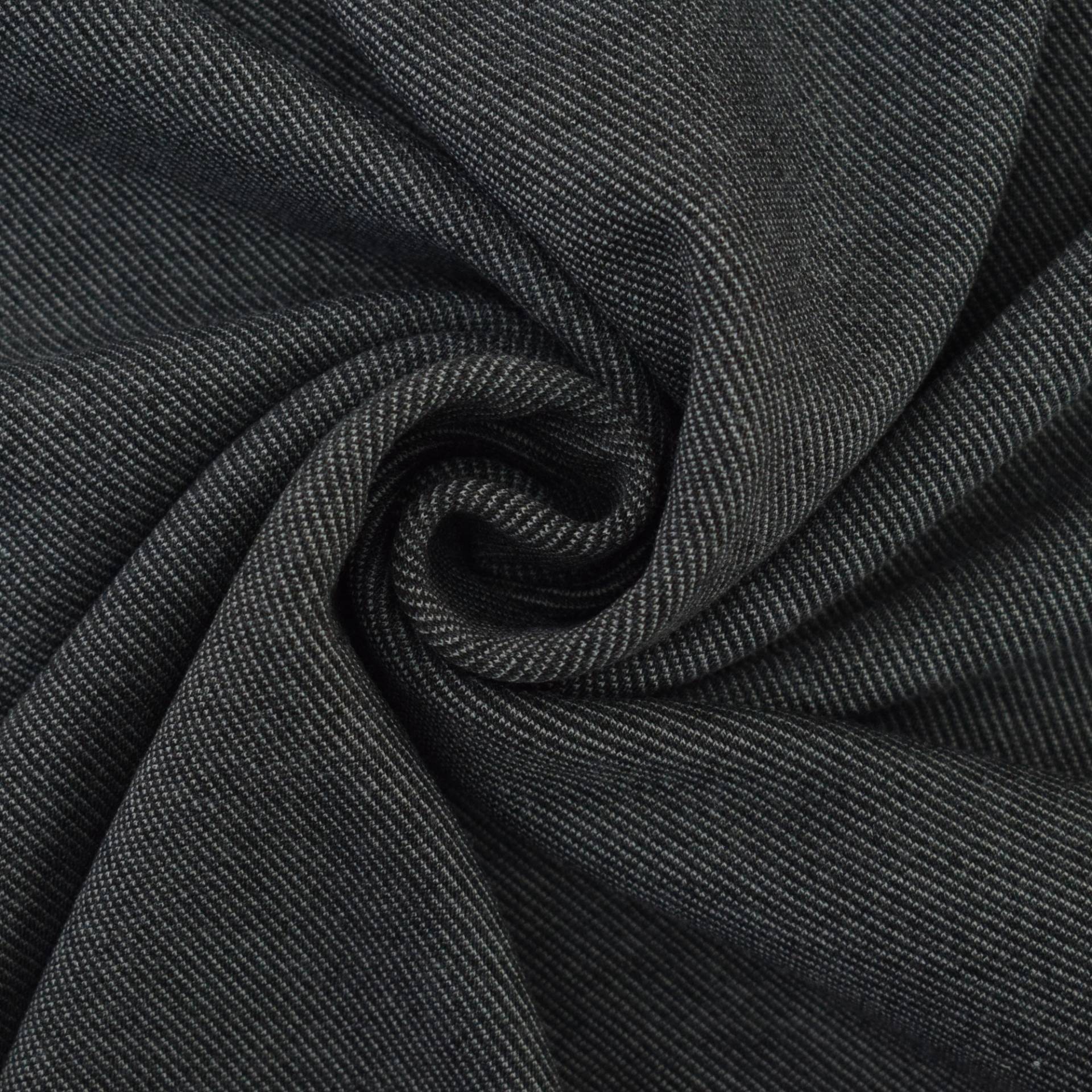 Jacquard Jersey Denim, schwarz von Stoffe Hemmers