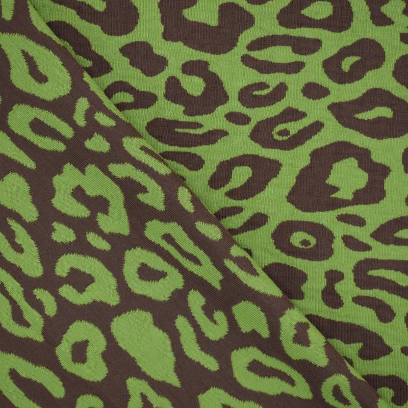 Jacquard Jersey Doubleface Albstoffe Hamburger Liebe Western Fairy Tales Safari, grün Jacquard Jersey Doubleface Albstoffe Hamburger Liebe Western Fairy Tales Safari, grün von Stoffe Hemmers