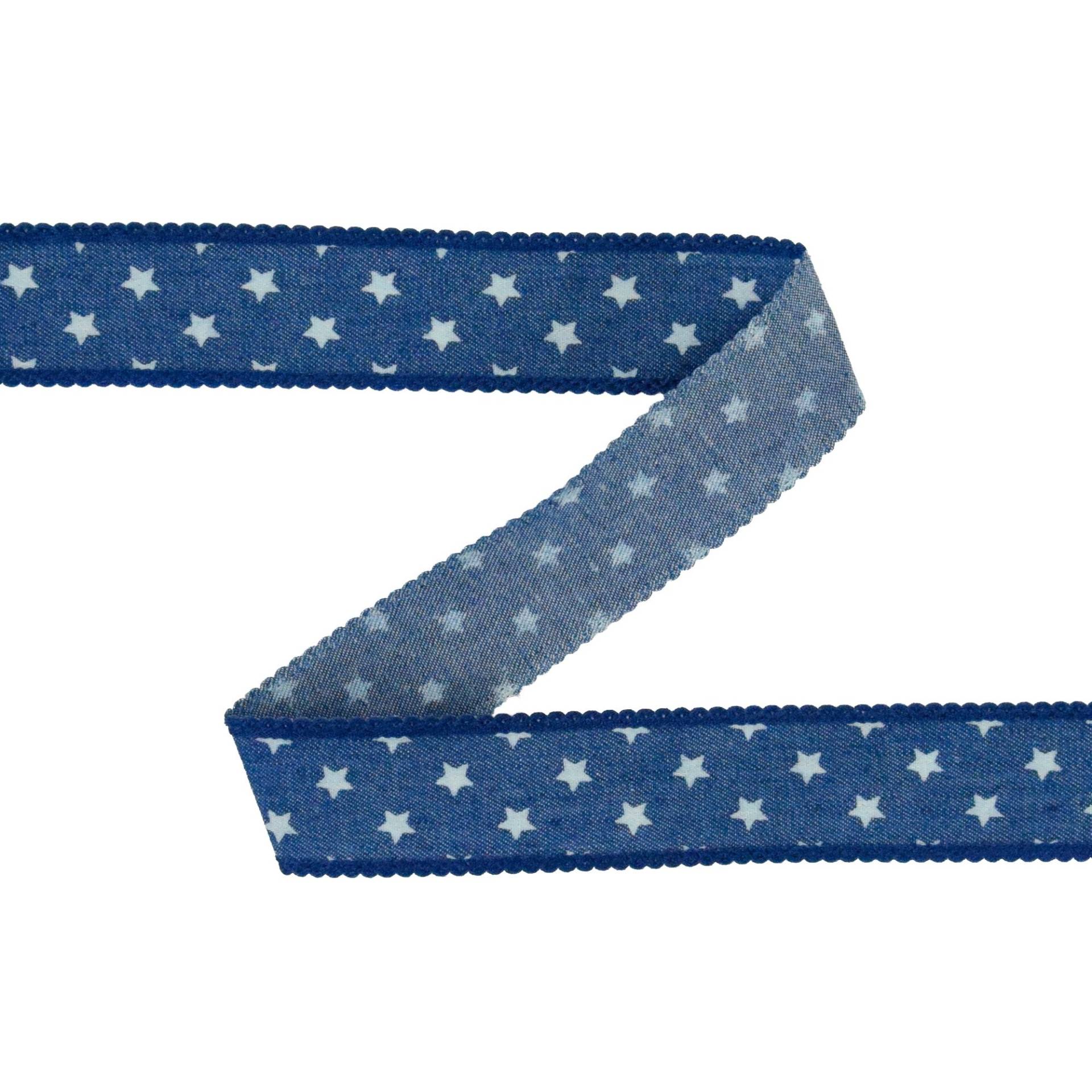 Jeansband Sterne, blau Jeansband Sterne, blau von Stoffe Hemmers