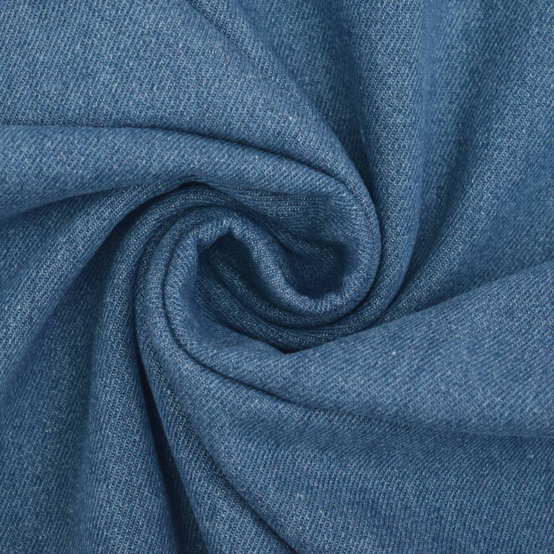 Jeansstoff Classic, mittelblau von Stoffe Hemmers