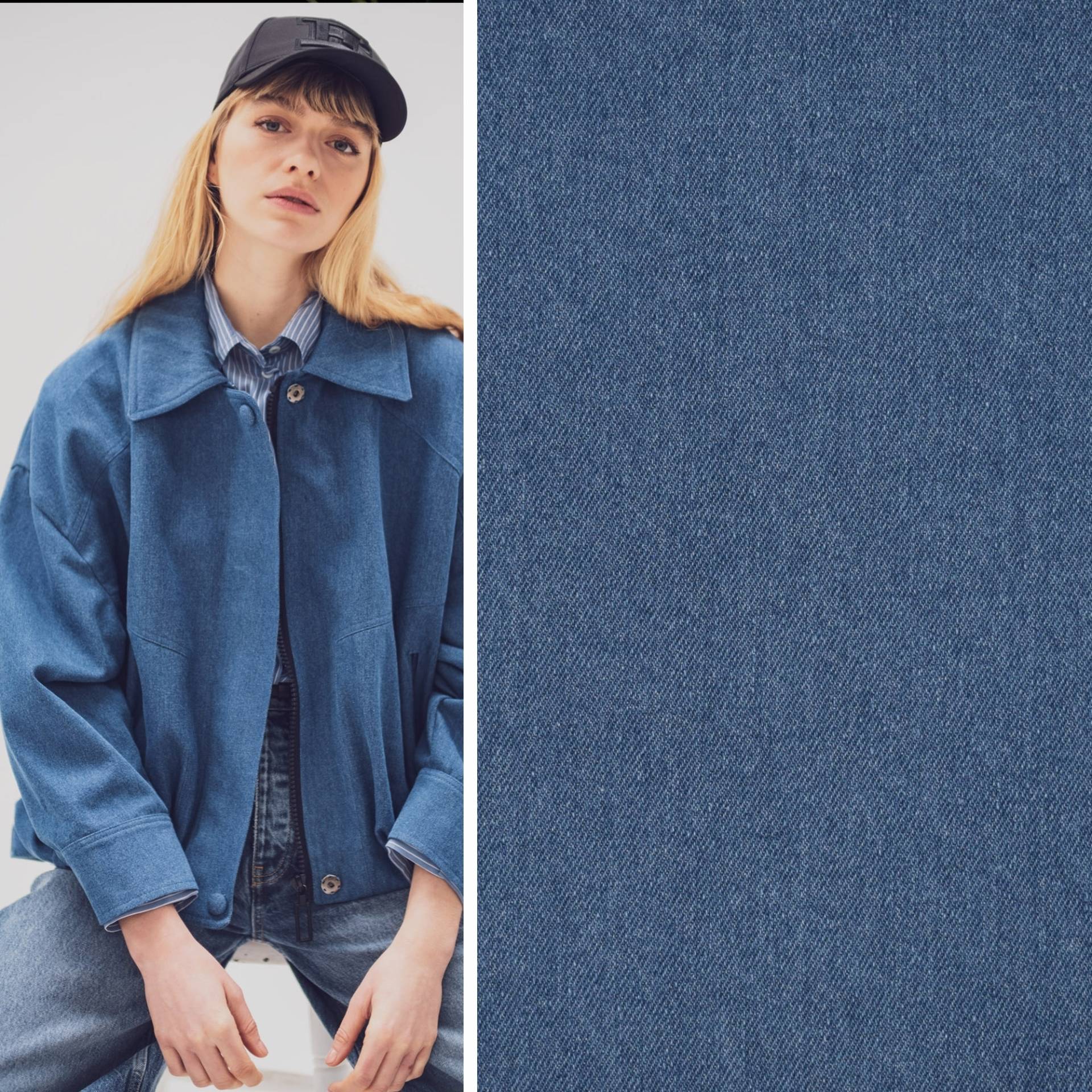 Jeansstoff Fibre Mood, jeansblau von Stoffe Hemmers