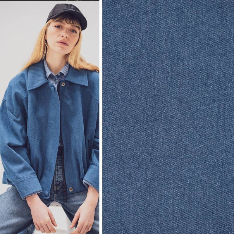 Jeansstoff Fibre Mood, jeansblau von Stoffe Hemmers