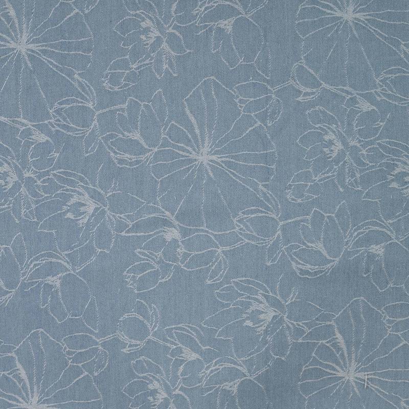 Jeansstoff Jacquard Fancy Flowers, hellblau Jeansstoff Jacquard Fancy Flowers, hellblau von Stoffe Hemmers