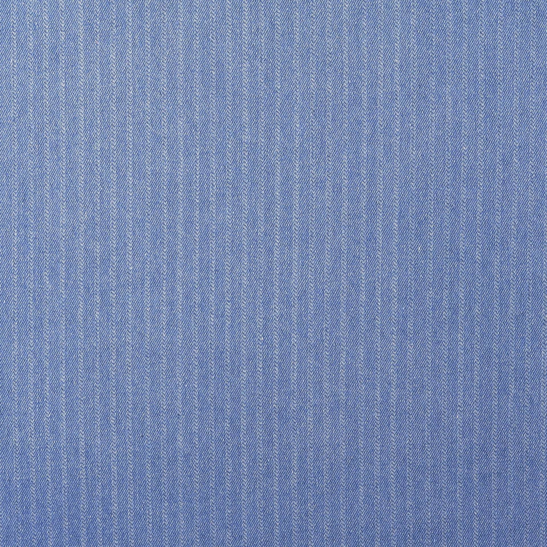 Jeansstoff Nadelstreifen, hellblau von Stoffe Hemmers