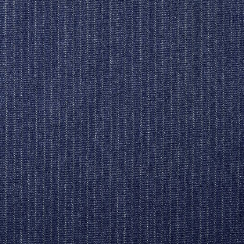 Jeansstoff Nadelstreifen, mittelblau von Stoffe Hemmers