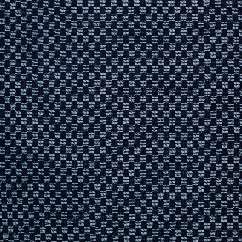 Jeansstoff Squares, dunkelblau von Stoffe Hemmers