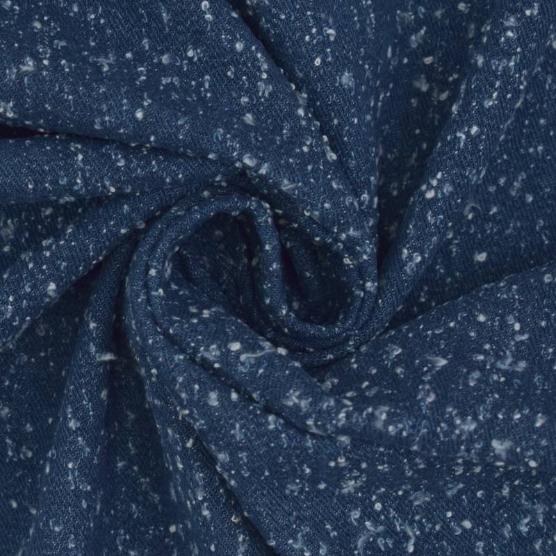 Jeansstoff Used Look, dunkelblau von Stoffe Hemmers