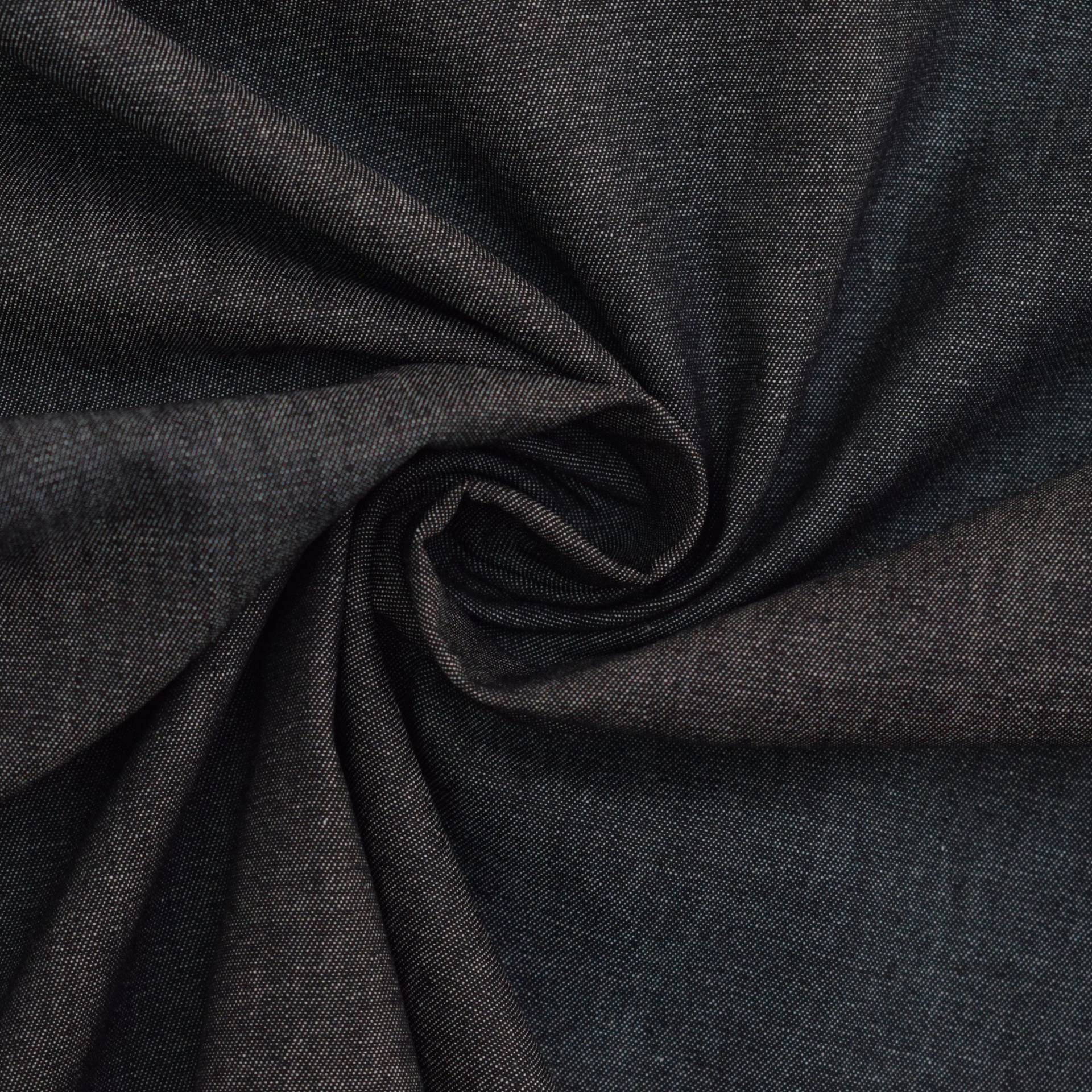 Jeansstoff leicht, 100% Baumwolle - Chambray, schwarz Jeansstoff leicht, 100% Baumwolle - Chambray, schwarz von Stoffe Hemmers