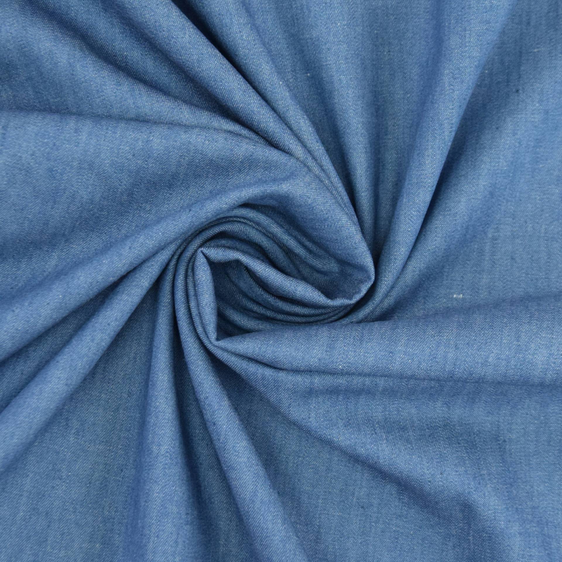 Jeansstoff leicht Uni, hellblau von Stoffe Hemmers