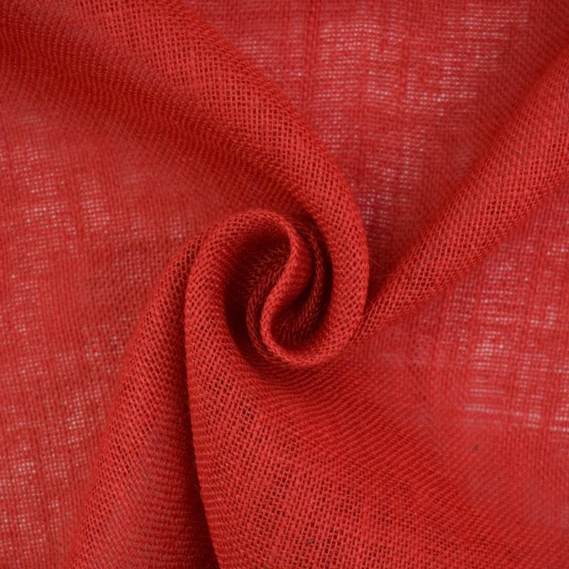 Jutestoff uni, rot Jutestoff uni, rot von Stoffe Hemmers