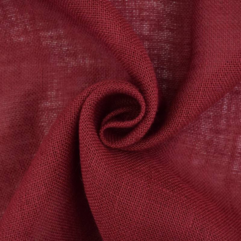 Jutestoff uni, weinrot Jutestoff uni, weinrot von Stoffe Hemmers