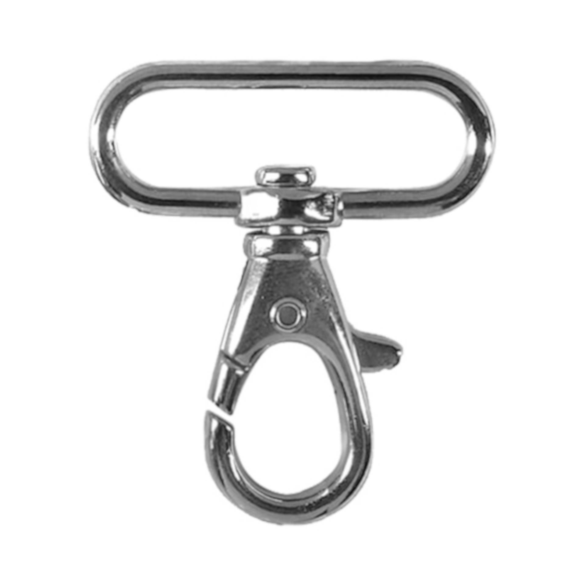Karabinerhaken 30 mm, silberfarbig von Stoffe Hemmers