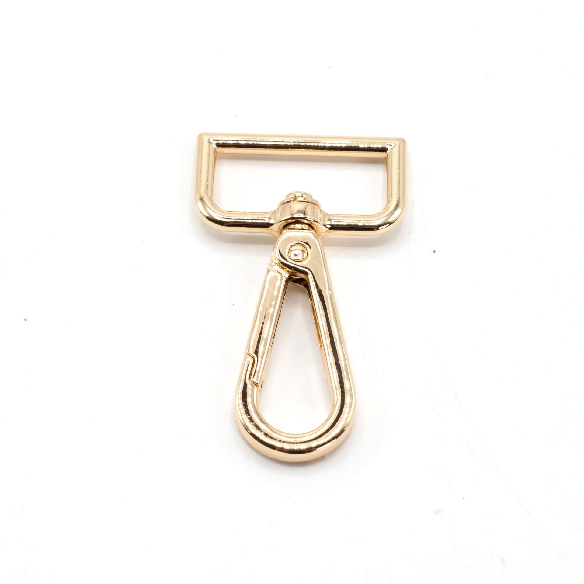 Karabinerhaken Square 30mm, goldfarben von Stoffe Hemmers