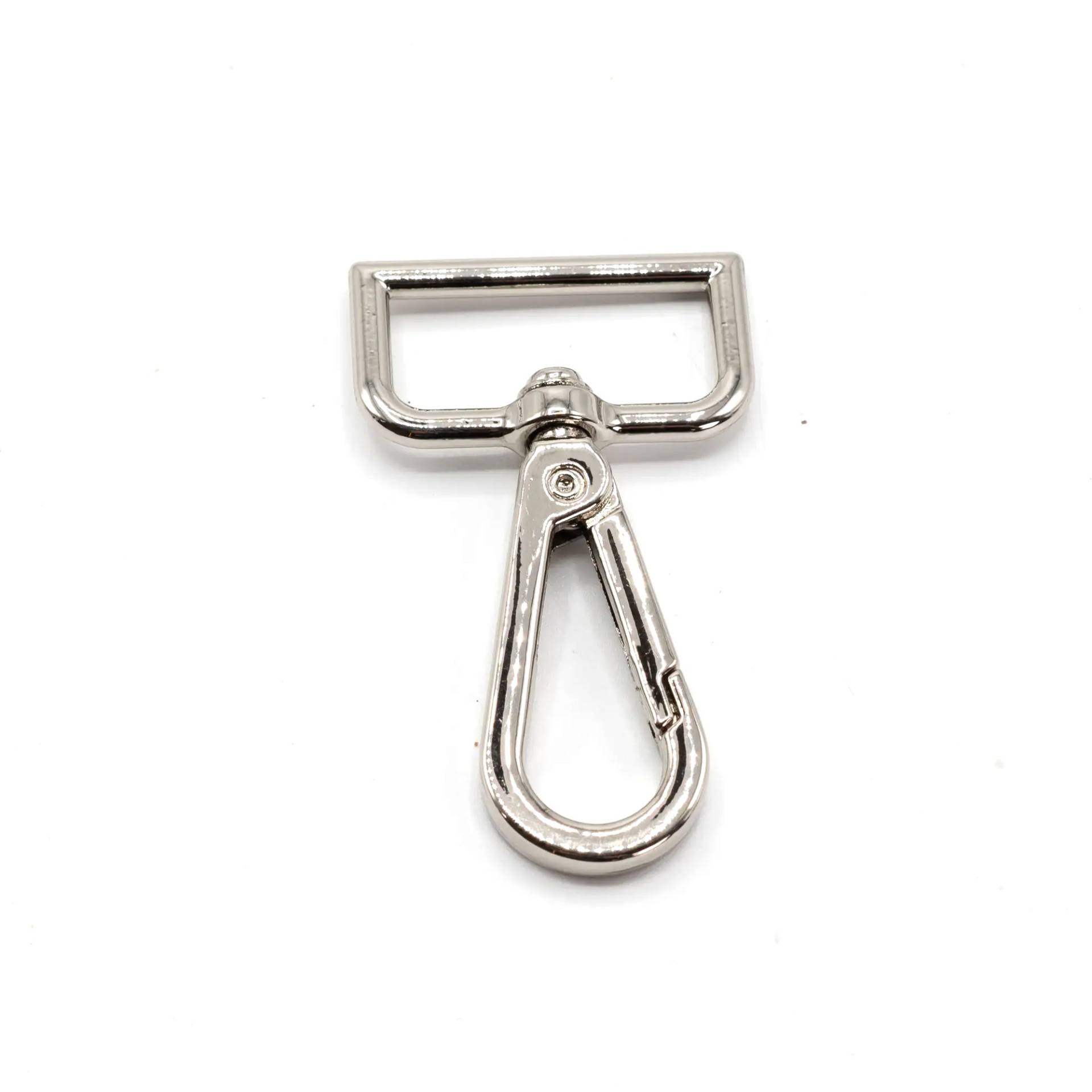 Karabinerhaken Square 30mm, silberfarben von Stoffe Hemmers