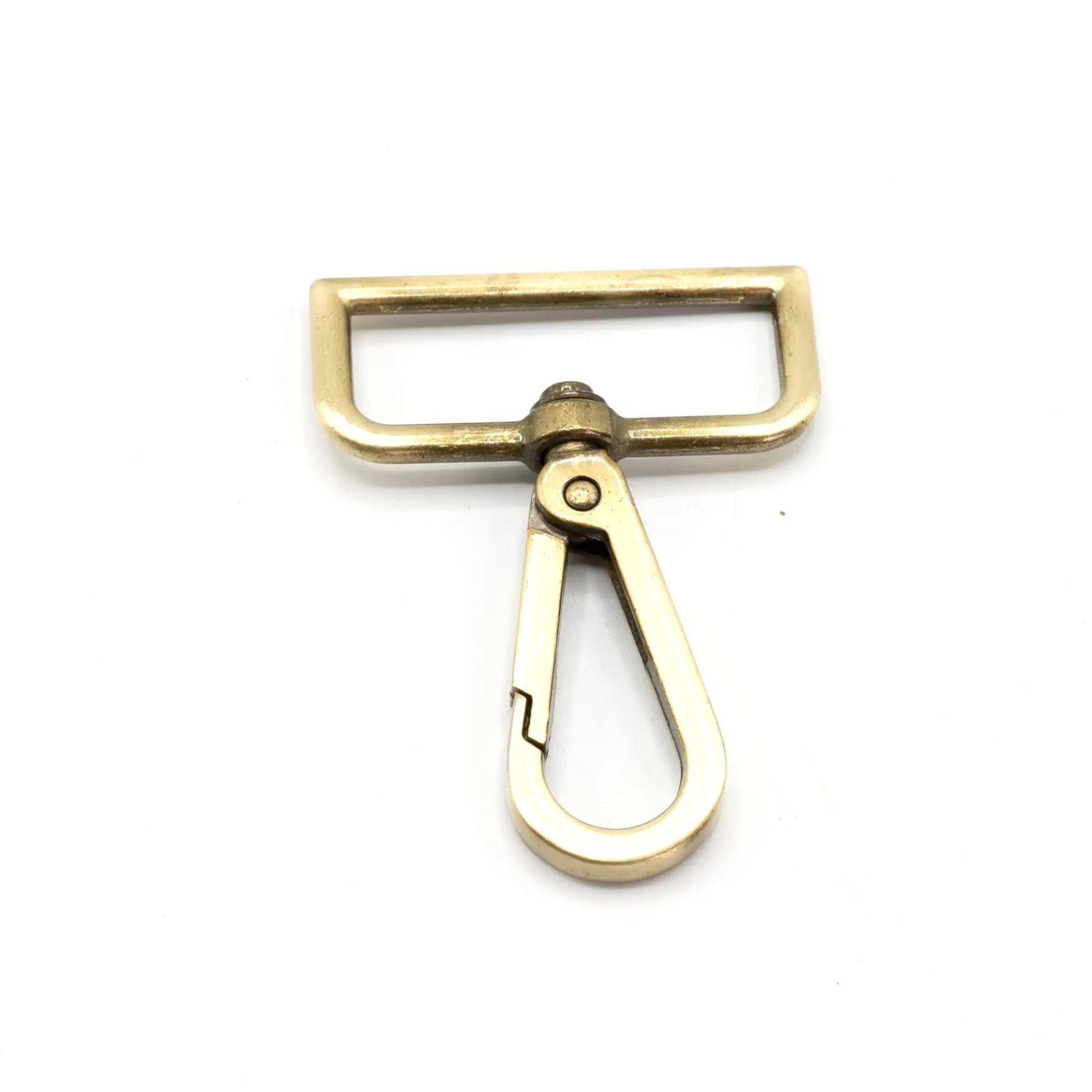 Karabinerhaken Square 38mm, altgold von Stoffe Hemmers