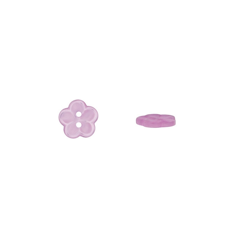 Kinderknopf Blumen, lila 18 mm Kinderknopf Blumen, lila 18 mm von Stoffe Hemmers
