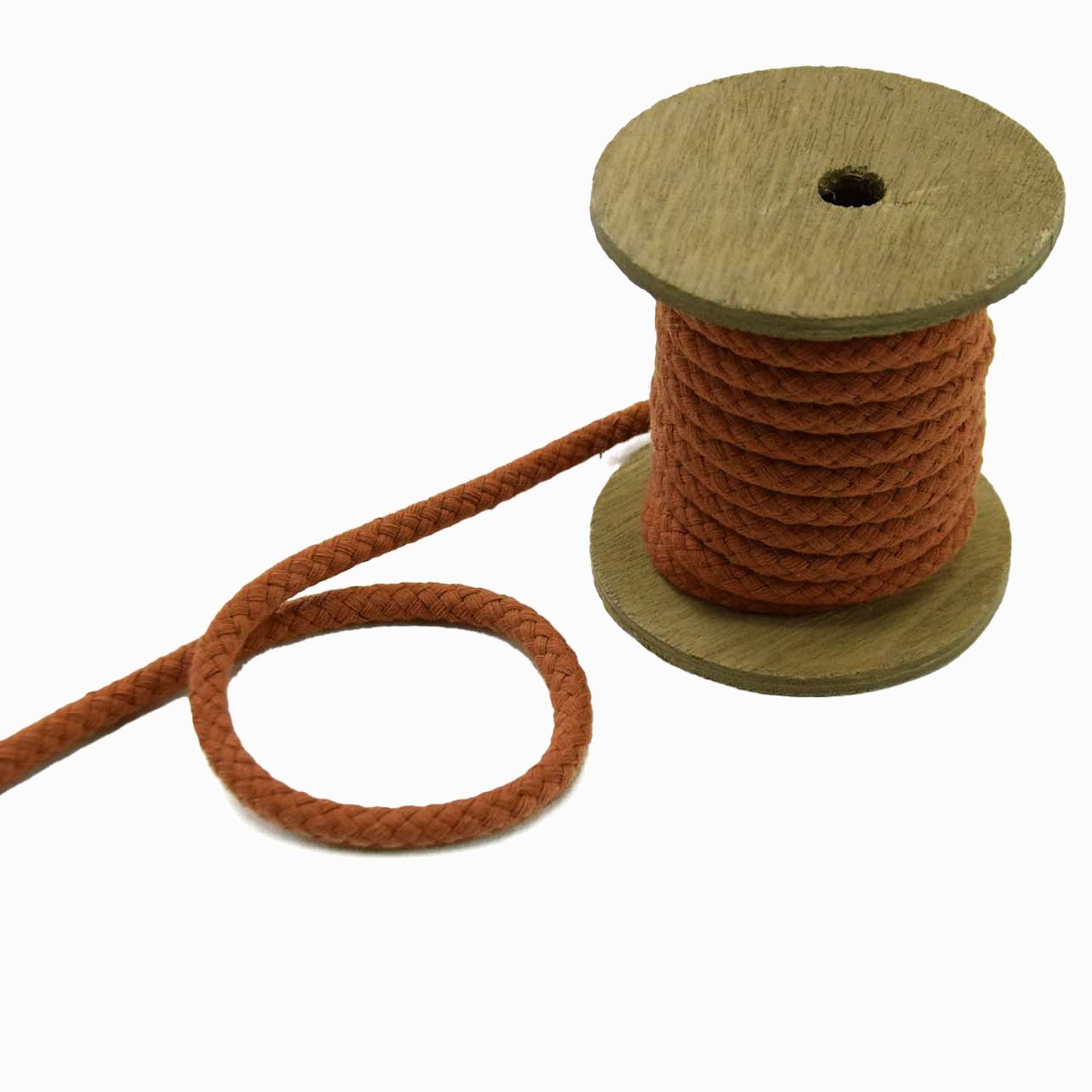 Kordel 6 mm, terracotta von Stoffe Hemmers