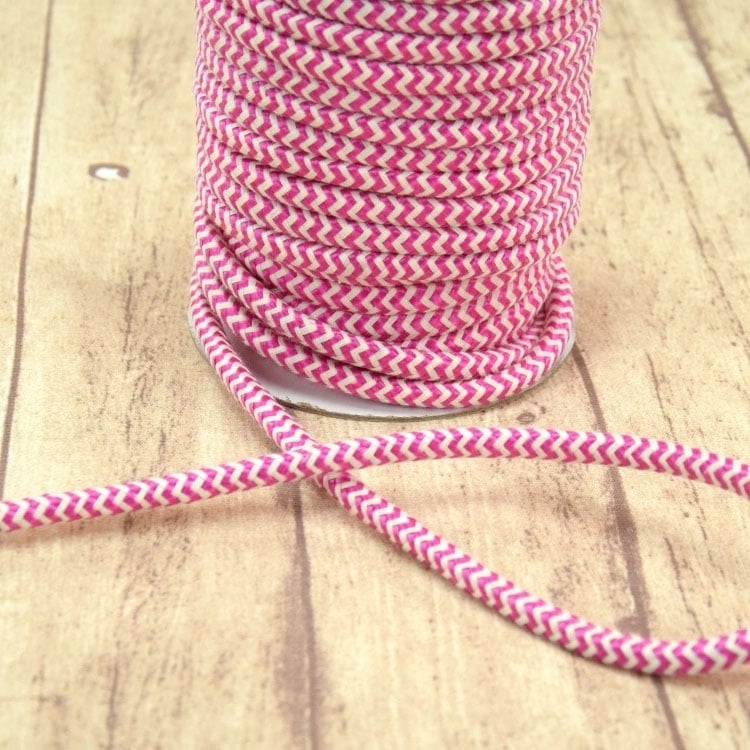 Kordel Chevron, pink von Stoffe Hemmers