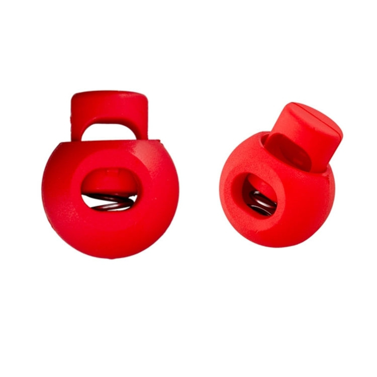 Kordelstopper rund, rot 20 mm von Stoffe Hemmers