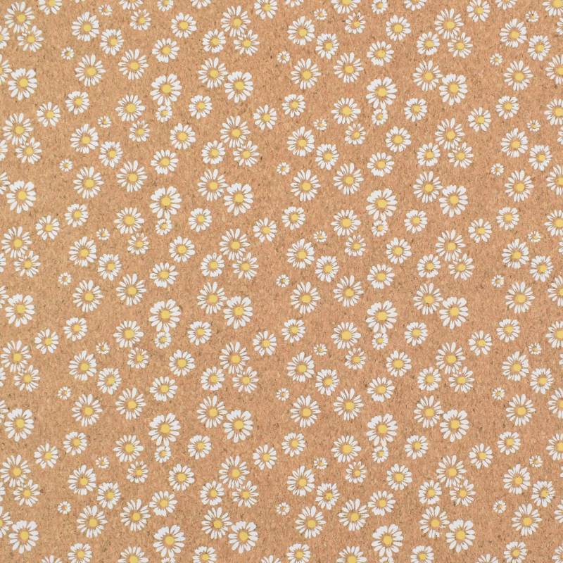 Korkstoff Abschnitt Little Daisies, 65 x 50 cm Korkstoff Abschnitt Little Daisies, 65 x 50 cm von Stoffe Hemmers