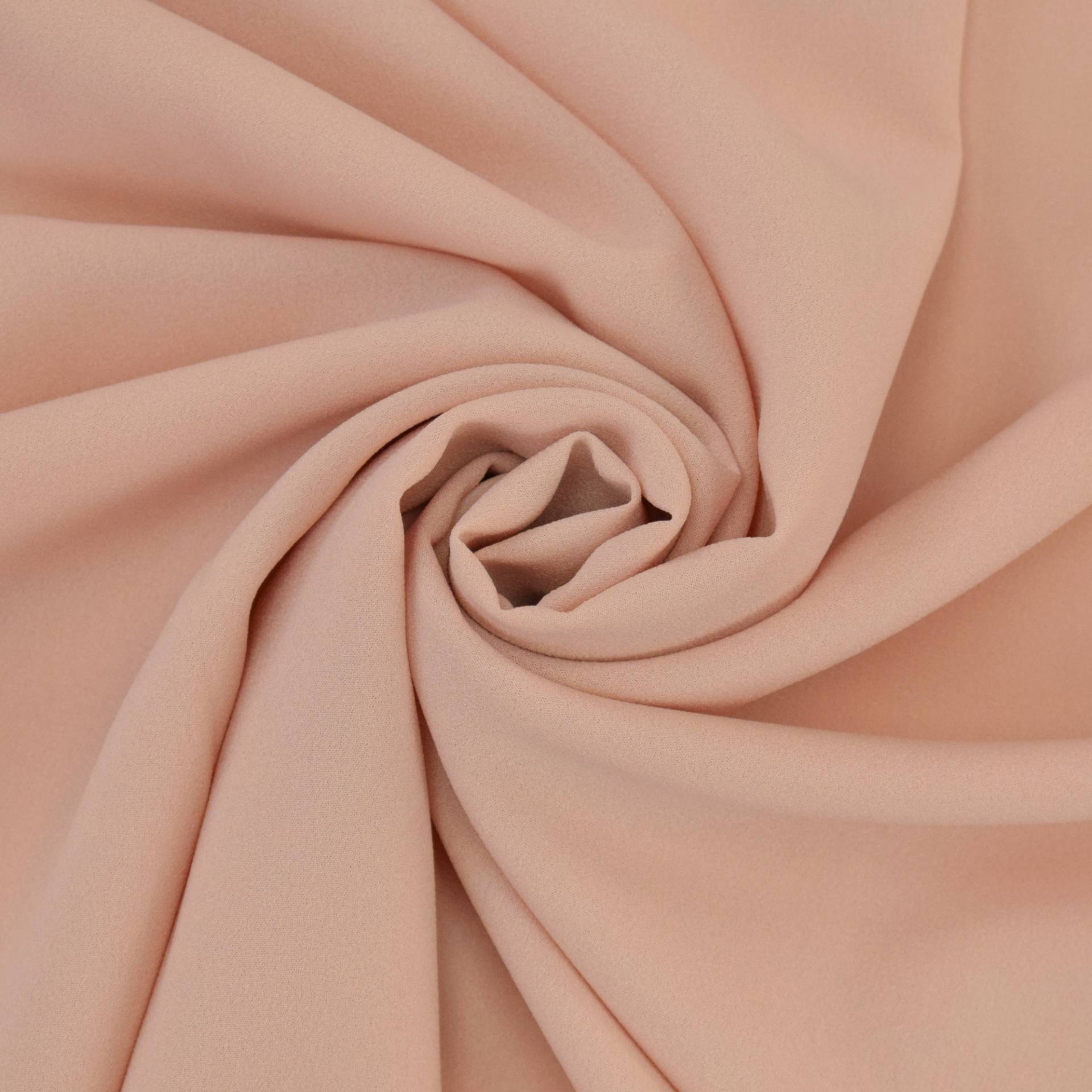 Krepp Georgette Uni, puder von Stoffe Hemmers