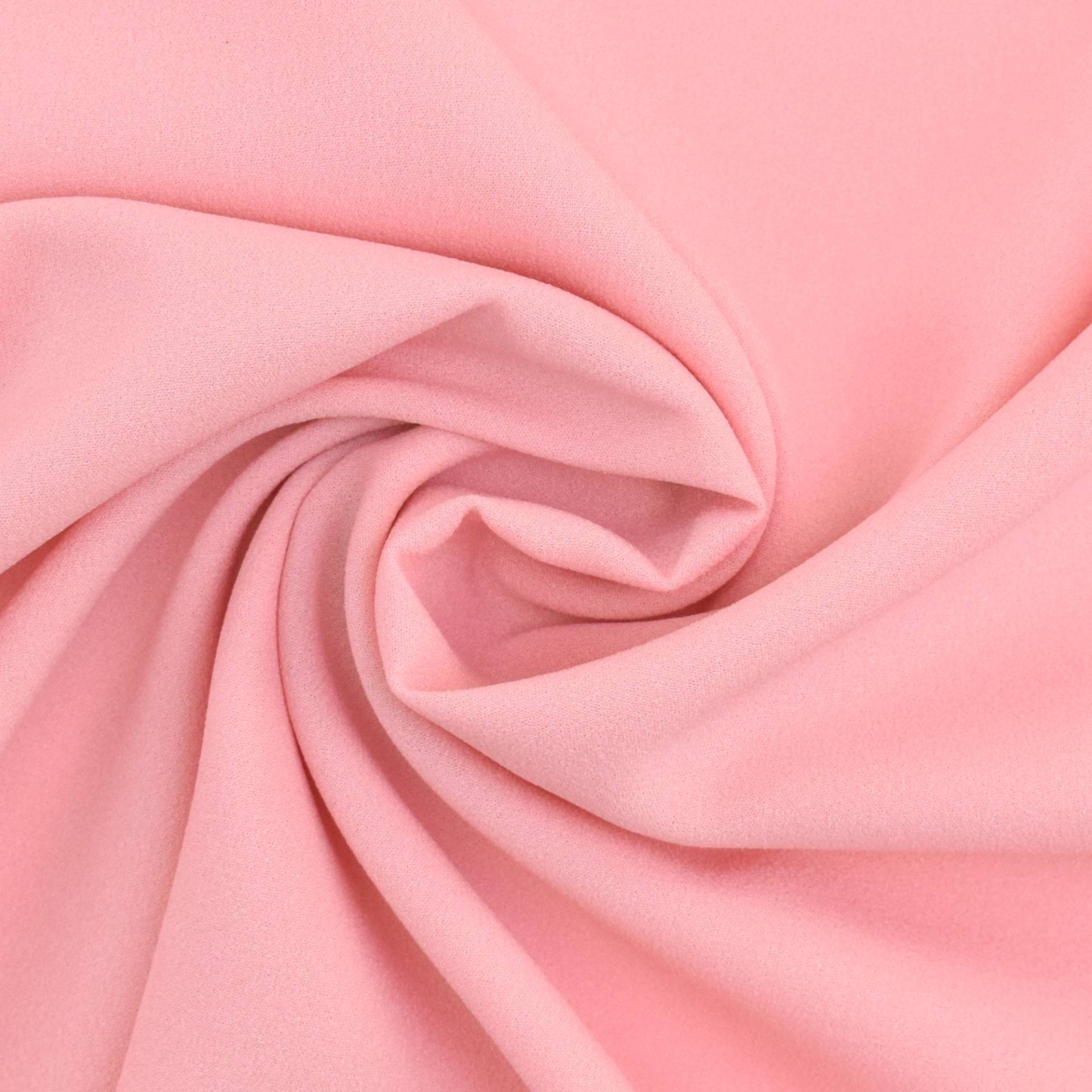 Krepp Georgette Uni, rosa von Stoffe Hemmers