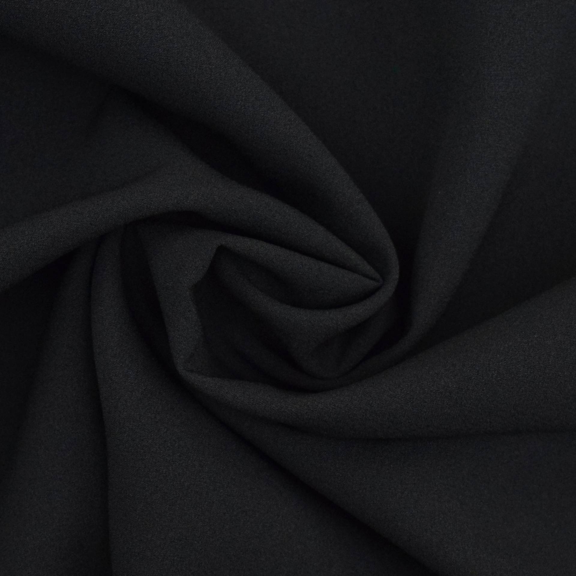 Krepp Georgette Uni, schwarz von Stoffe Hemmers