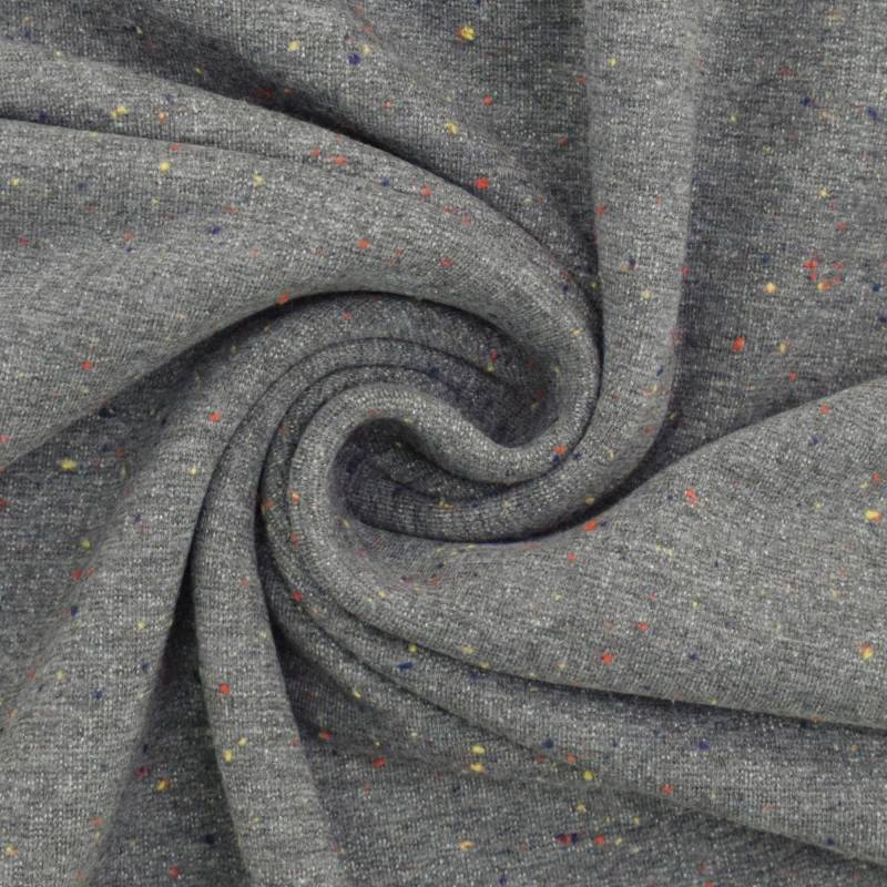Kuschel-Sweatstoff Cosy Colors, dunkelgrau von Stoffe Hemmers