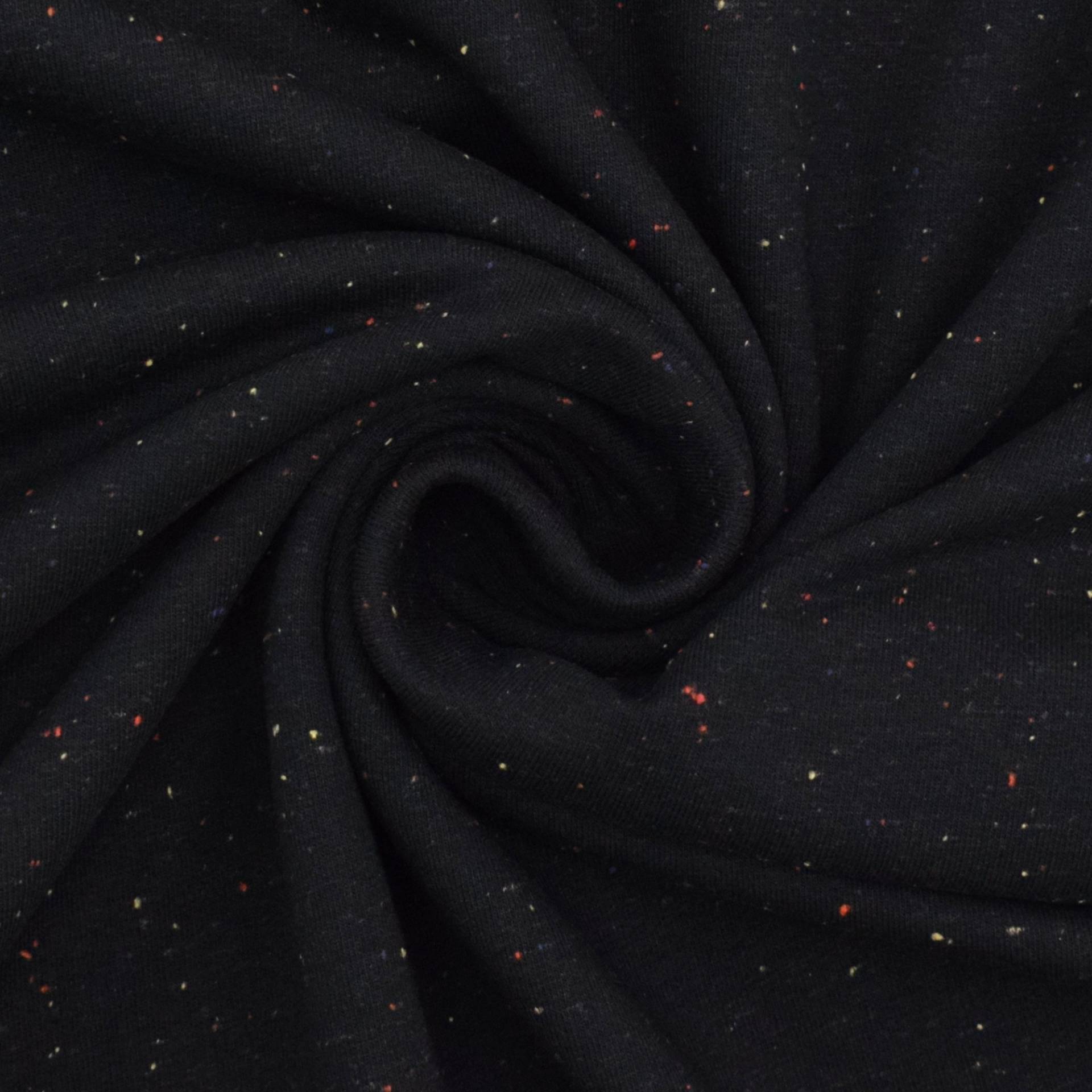 Kuschel-Sweatstoff Cosy Colors, schwarz von Stoffe Hemmers