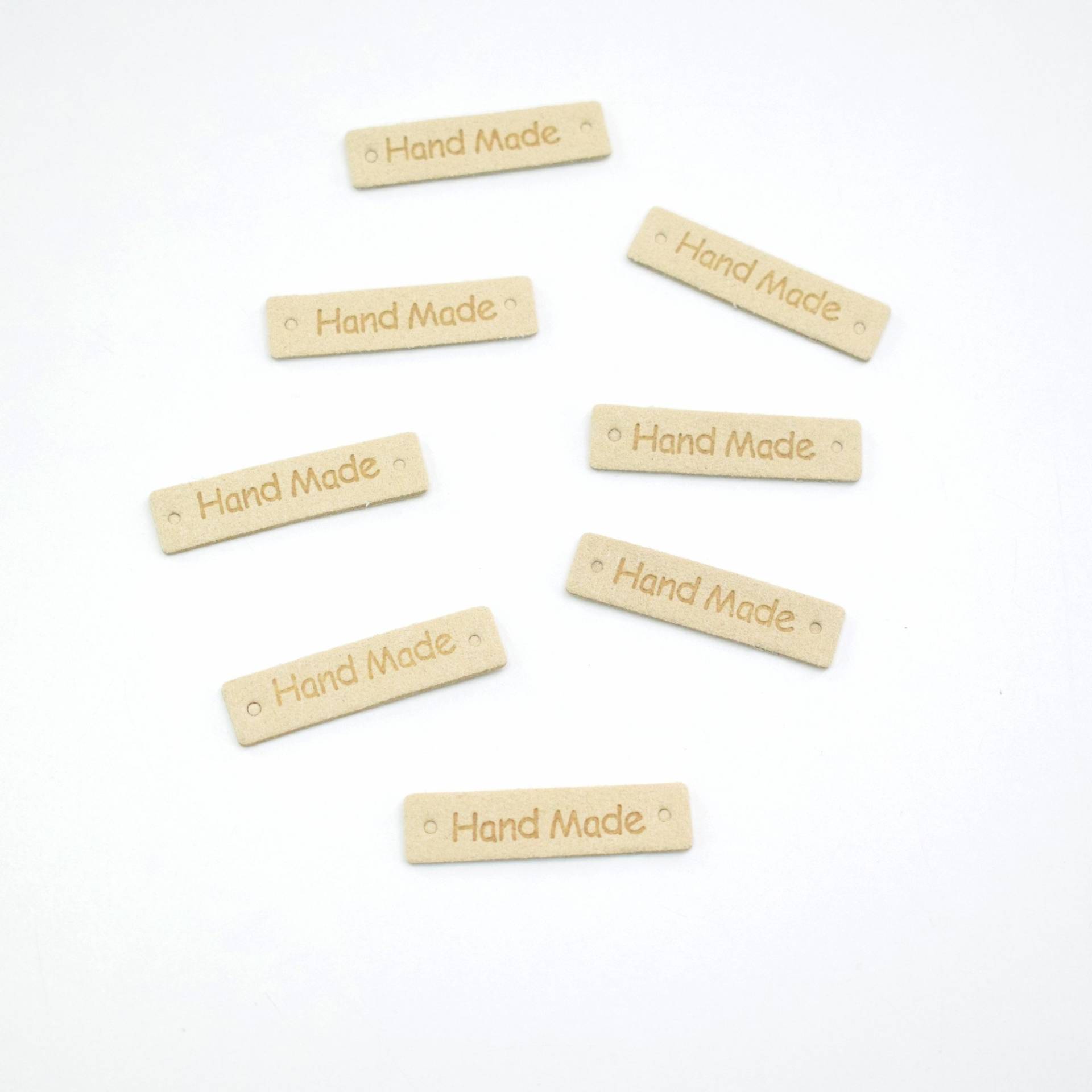 Label Handmade rechteckig, hellbeige Label Handmade rechteckig, hellbeige von Stoffe Hemmers