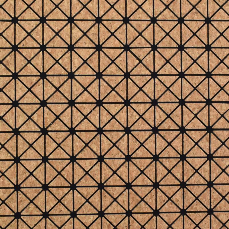 Laserkorkstoff Abschnitt Quadrate, 50 x 60 cm von Stoffe Hemmers