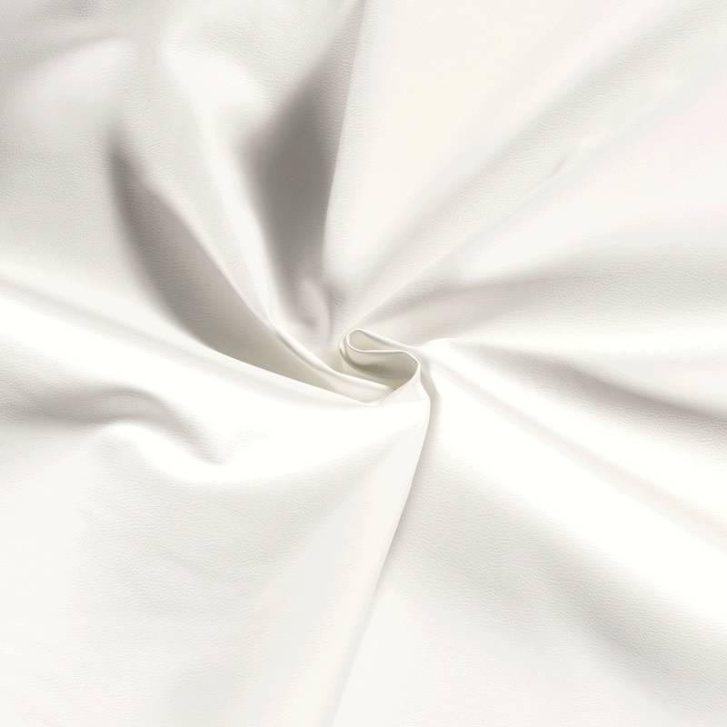 Lederimitat Laura, weiß von Stoffe Hemmers