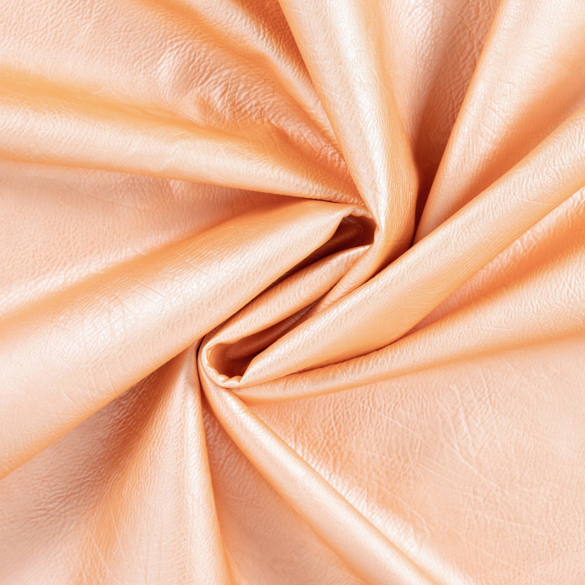 Lederimitat Vintage, apricot von Stoffe Hemmers