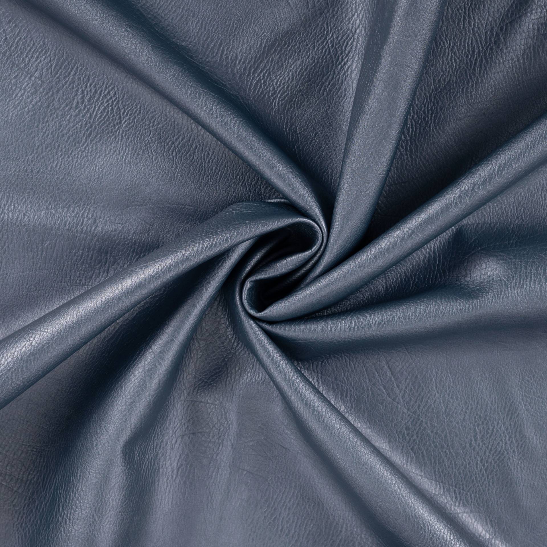 Lederimitat Vintage, jeansblau von Stoffe Hemmers