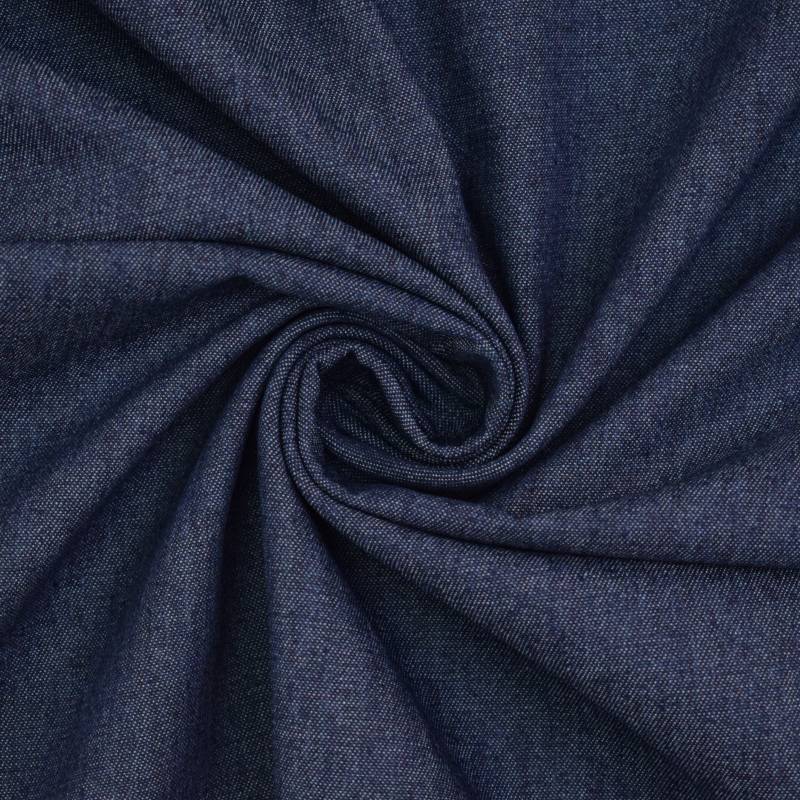 Leichter Hemdenjeans, dunkelblau von Stoffe Hemmers