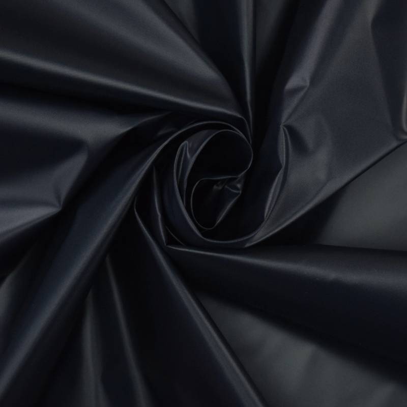 Leichter Regenjackenstoff Uni, marine von Stoffe Hemmers