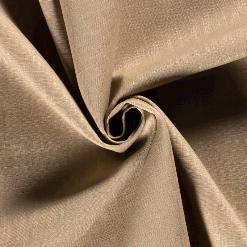Leinen Mix, dunkelbeige von Stoffe Hemmers