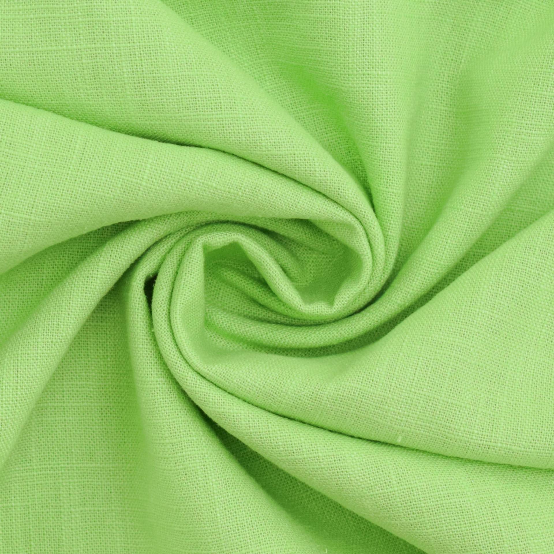 Leinen Mix, hellgrün von Stoffe Hemmers