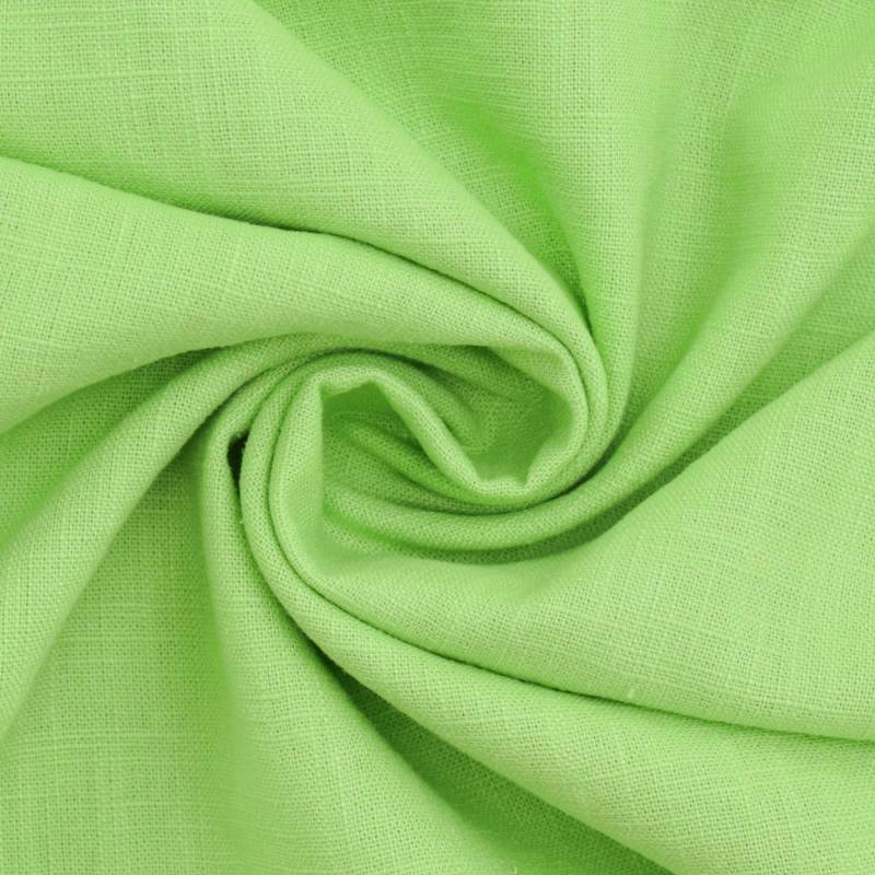 Leinen Mix, hellgrün von Stoffe Hemmers