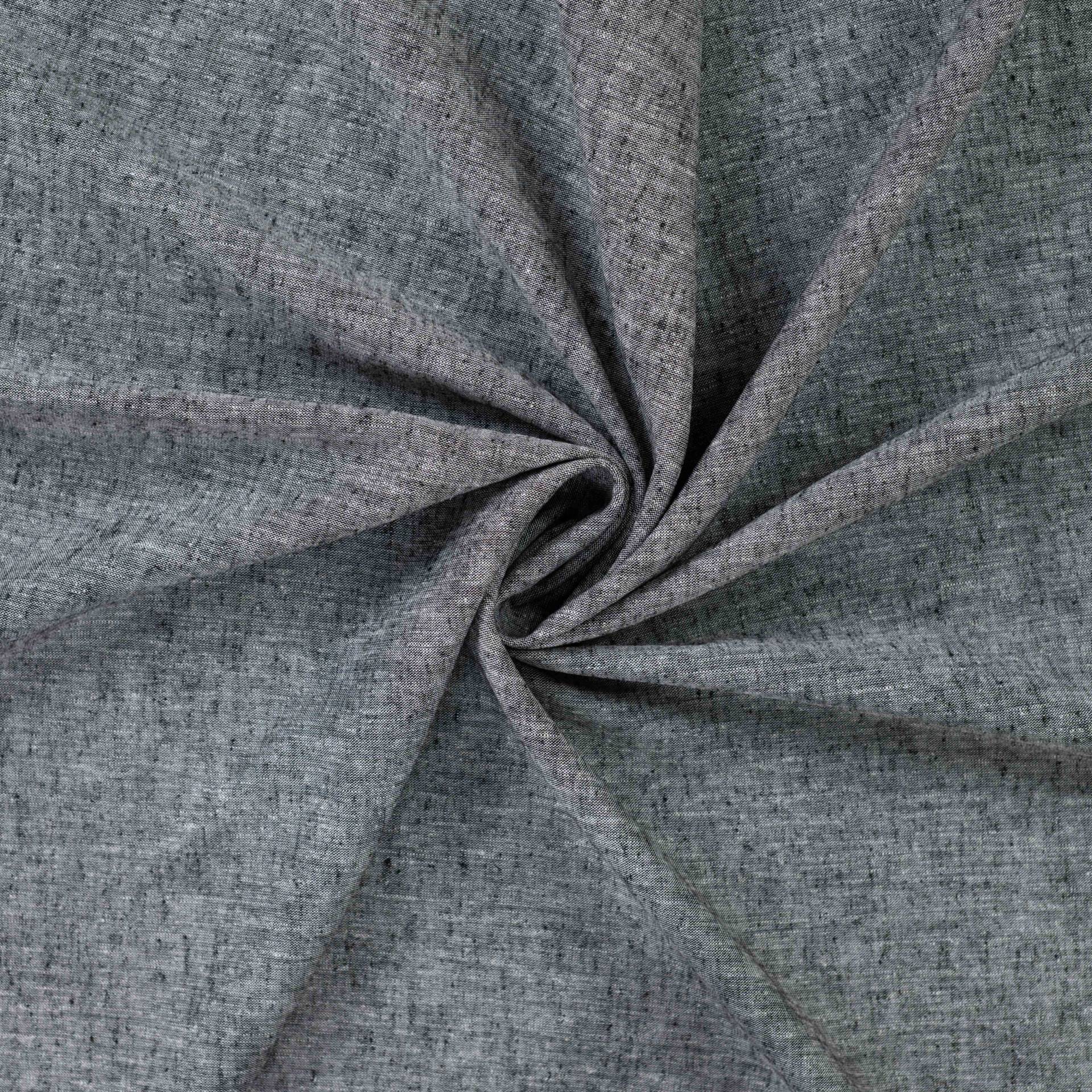 Leinen Mix Pepino, schwarz von Stoffe Hemmers