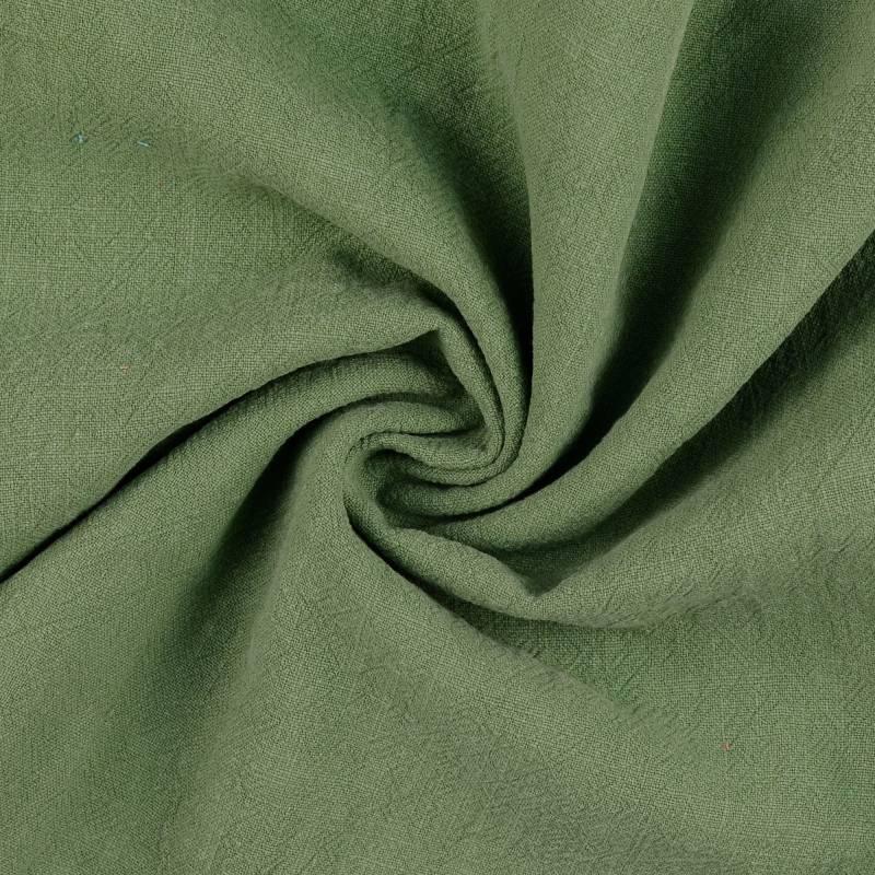 Leinen Mix Stonewashed, mittelgrün Leinen Mix Stonewashed, mittelgrün von Stoffe Hemmers