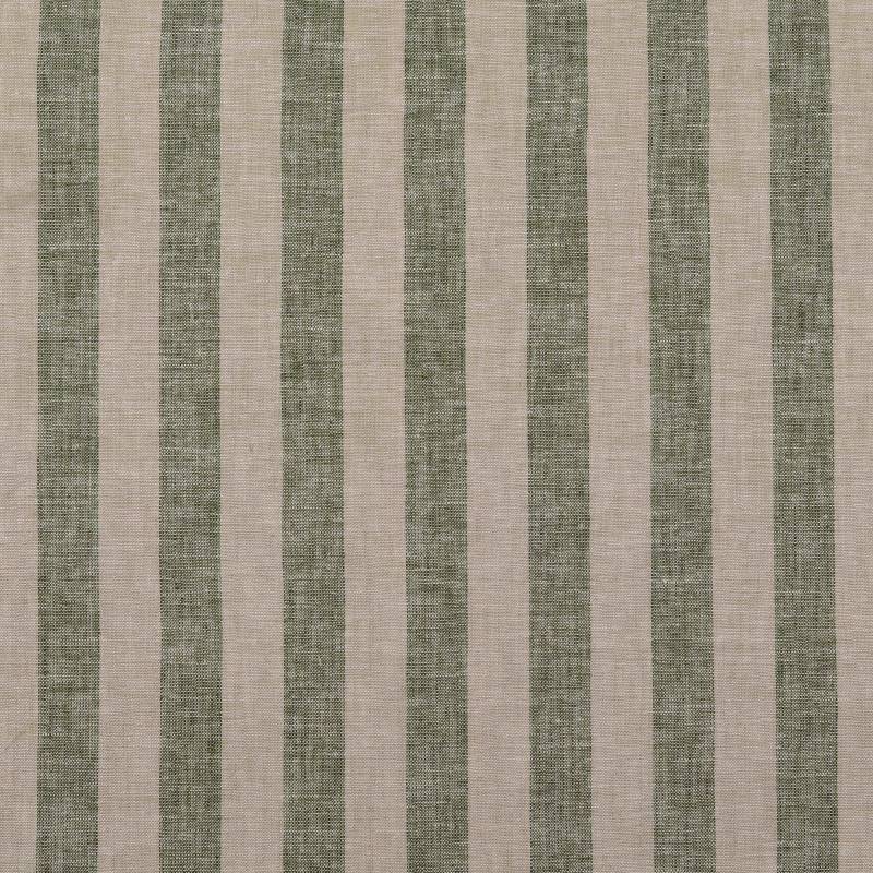 Leinen Mix Streifen, moosgrün von Stoffe Hemmers