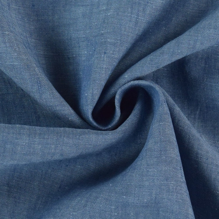 Leinenstoff Georgio, jeansblau Leinenstoff Georgio, jeansblau von Stoffe Hemmers