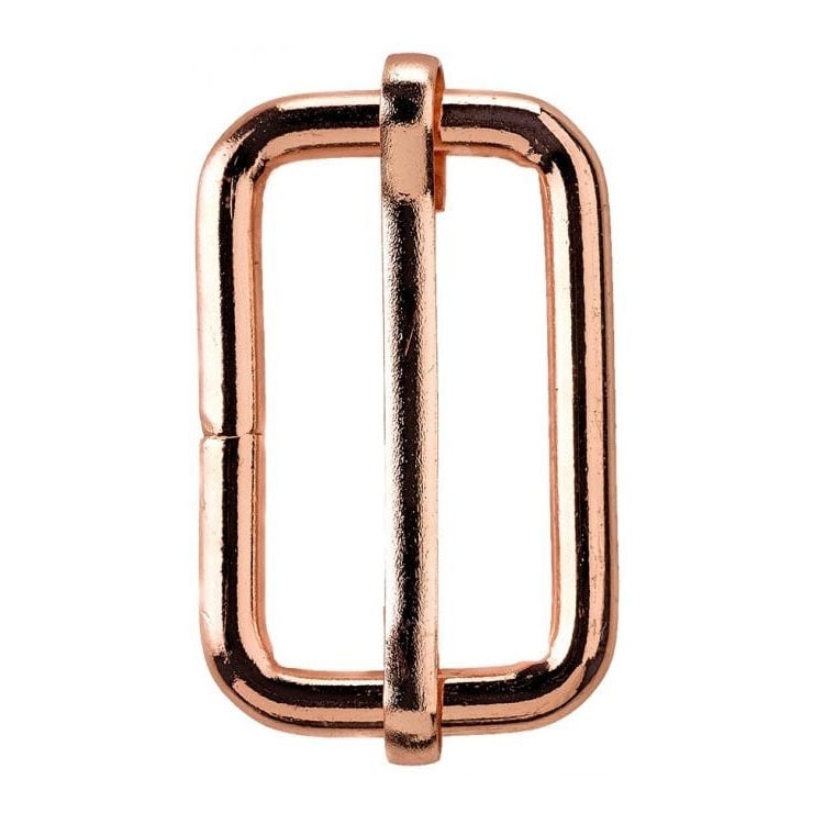 Leiterschnalle, Gurtversteller Metall 30 mm, kupfer Leiterschnalle, Gurtversteller Metall 30 mm, kupfer von Stoffe Hemmers