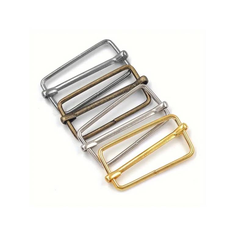 Leiterschnallen, Gurtversteller-Set Metall 25 mm Farbmix von Stoffe Hemmers