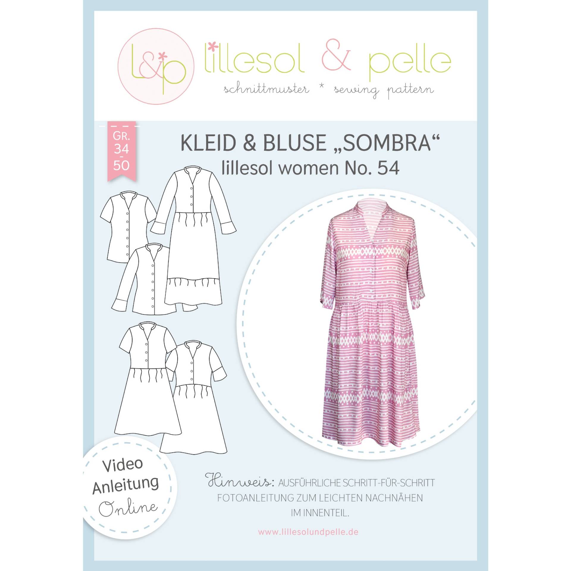Lillesol Women No. 54 Kleid / Bluse Sombra Papierschnittmuster Lillesol Women No. 54 Kleid / Bluse Sombra Papierschnittmuster von Stoffe Hemmers