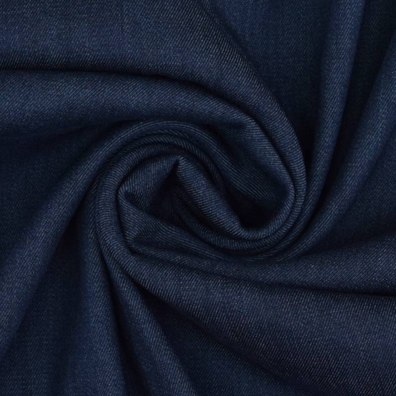 Lyocell Stretch Jeans, dunkelblau von Stoffe Hemmers