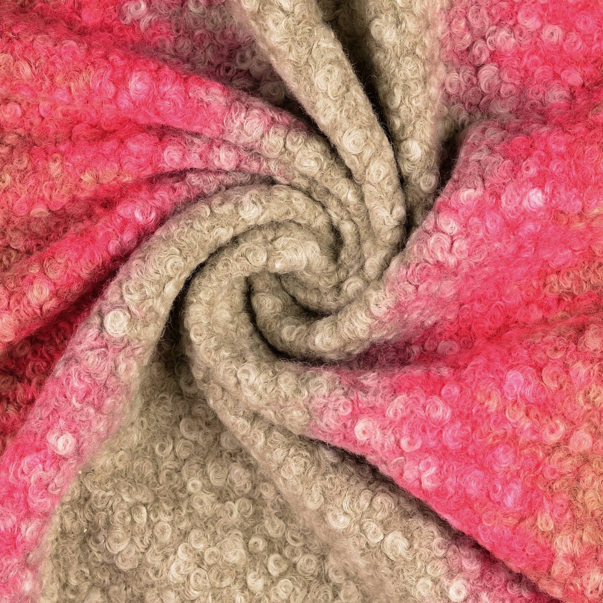 Mantel Bouclé Gradient, pink Mantel Bouclé Gradient, pink von Stoffe Hemmers