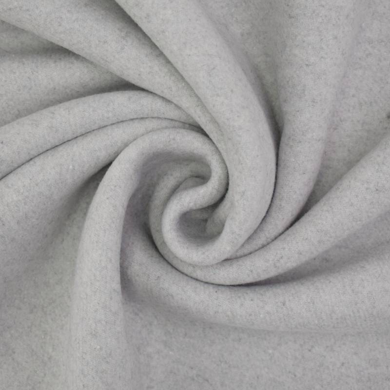 Mantelflausch Melange, hellgrau Mantelflausch Melange, hellgrau von Stoffe Hemmers